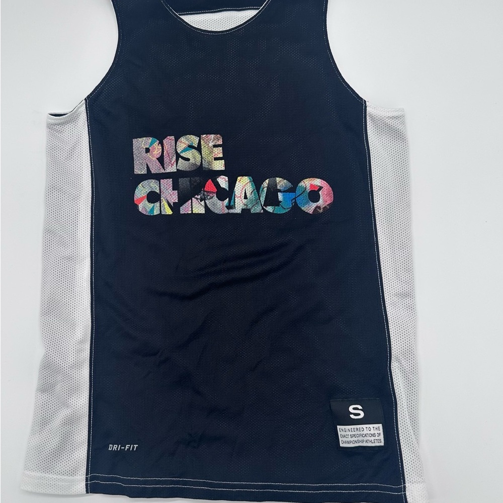 Nike Black and White Sleeveless Jersey Rise Grind